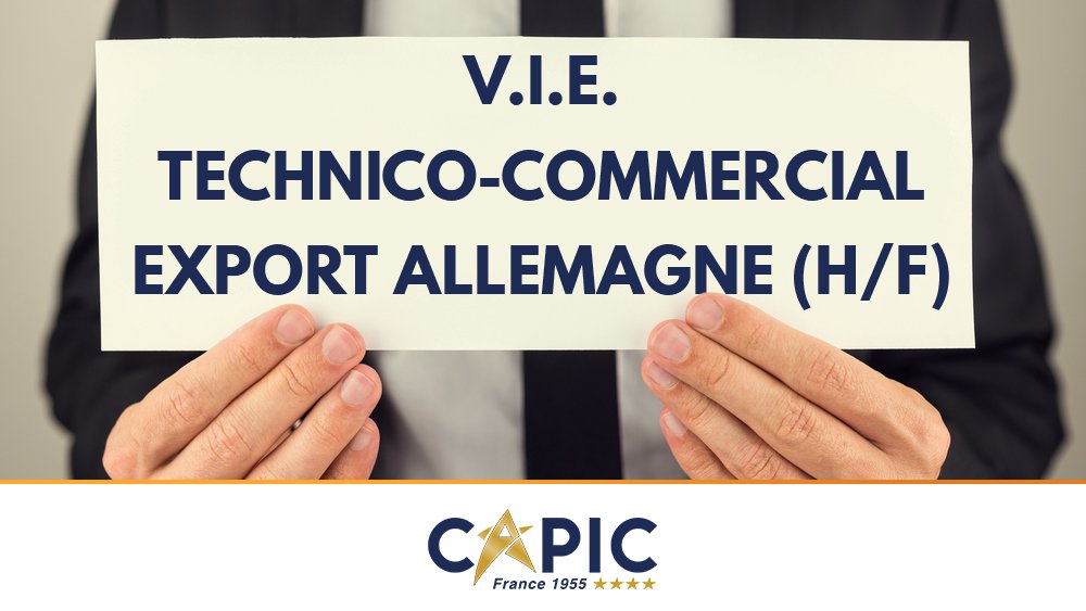 CAPIC_FR's tweet image. ⚠️ Annonce de #recrutement ⚠️
Nous recherchons actuellement un V.I.E. #Technico-commercial #Export pour l'Allemagne (H/F) afin d'agrandir nos équipes 🌍 
Les détails de l'offre 👉 goo.gl/T1epW1
#madeinfrance #chr #grandecuisine #offreemploi