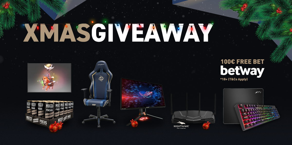 NIP's tweet photo. The 🎅 XMAS GIVEAWAY 🎅 is now LIVE! 

So many gaming goodies up for grabs! 
Keyboards, @NoccoBCAA, Gaming monitors - you name it.
https://t.co/TV3sO2Ewg3

Good luck, Ninjas! https://t.co/3yKtSb9VlH