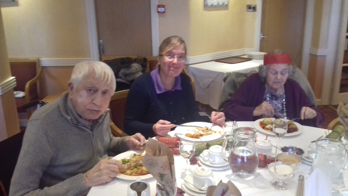 HumbersideFire's tweet photo. Good food and great company, Christmas has come early here at the Expanse Hotel in Bridlington with our social isolation meal. @AgeUKHull #socialisolation #onecommunity #smallthingmatter https://t.co/Bj367mxLPn