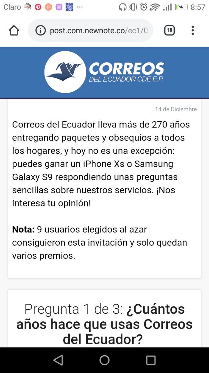 SweetyTangerine's tweet photo. @Correos_Ecuador esto es cierto?? https://t.co/J4gFDBjvTw