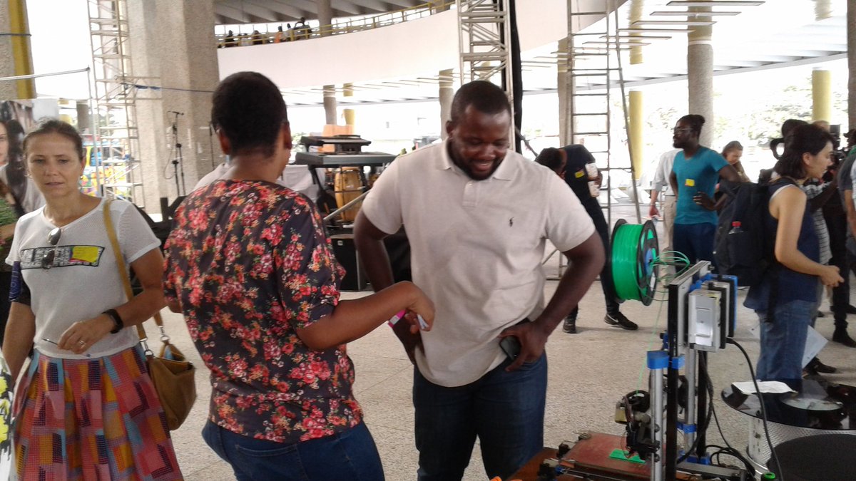 A Team from Esoko monitoring an electronic printing device built by <a href="/klaks3d/">Klaks Technologies</a> at this year’s <a href="/republica/">re:publica</a> in Trade Fair, #Accra, Ghana. 
<a href="/ImpactHubAccra/">Impact Hub Accra</a> <a href="/IoTNetworking/">IoT Networking</a> <a href="/IoTNetworks/">LPWA - IoT Networks</a> <a href="/giz_gmbh/">GIZ</a>
#technology #digitization #innovation #Africa