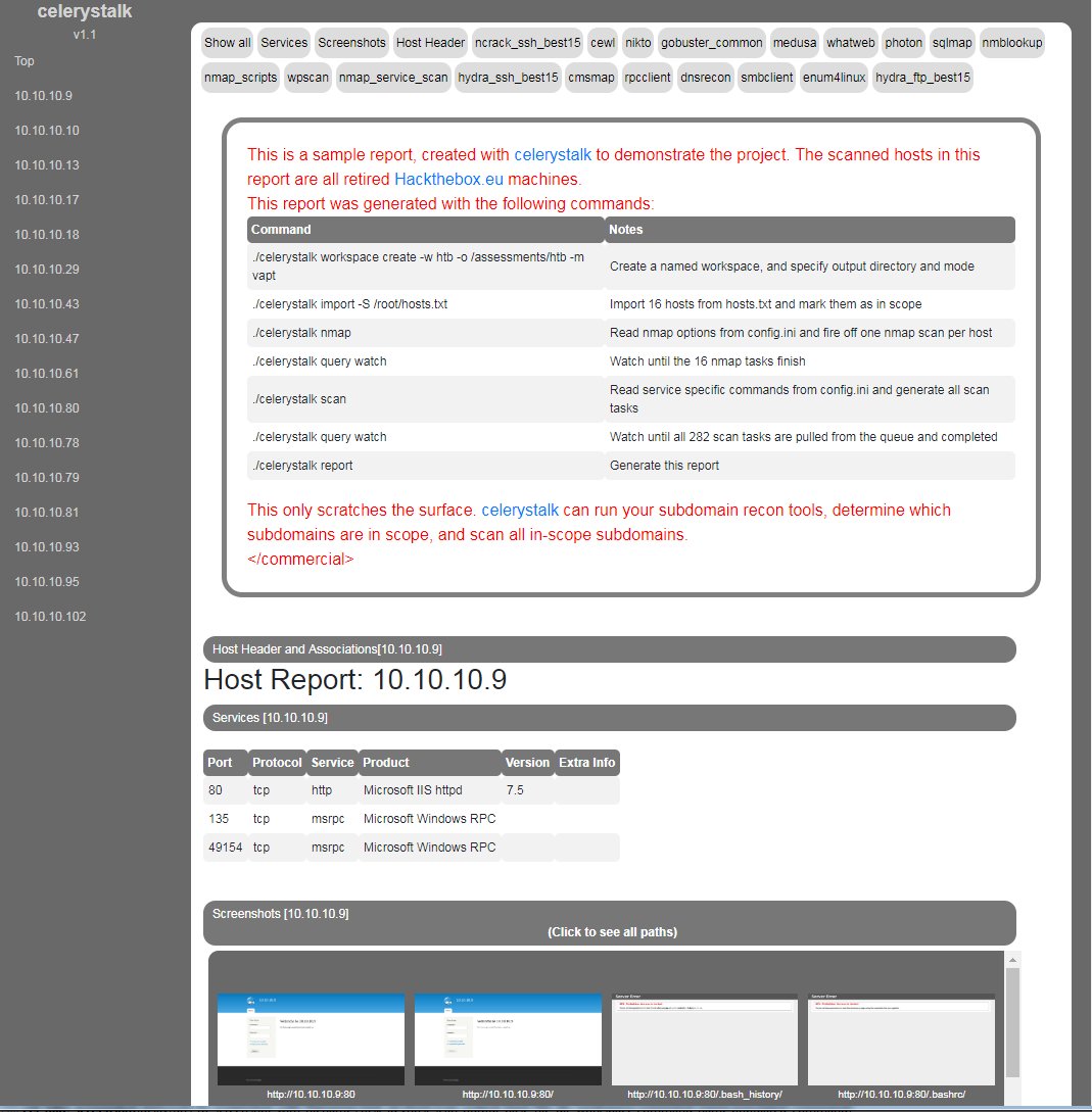 sethsec's tweet photo. celerystalk v1.1 is here! - Run all your enum/scan tools against all of your in-scope hosts, asynchronously. Report has all tool output and screenshots of identified paths.
Demo Report: Retired #HTB machines: https://t.co/kvxYkzfwNs
#celerystalk #enumeration #pentest #bugbounty https://t.co/xuOFS2DaOO