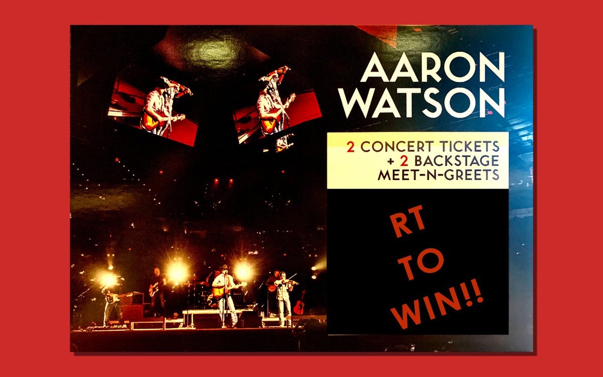 aaron_watson's tweet image. 12 Days Of Watson Christmas Giveaway - RT To Win! 

TWO (2) Meet &amp;amp; Greets and Tickets to Any Show

 Catch us on tour in 2019: Tour link bit.ly/AWTour