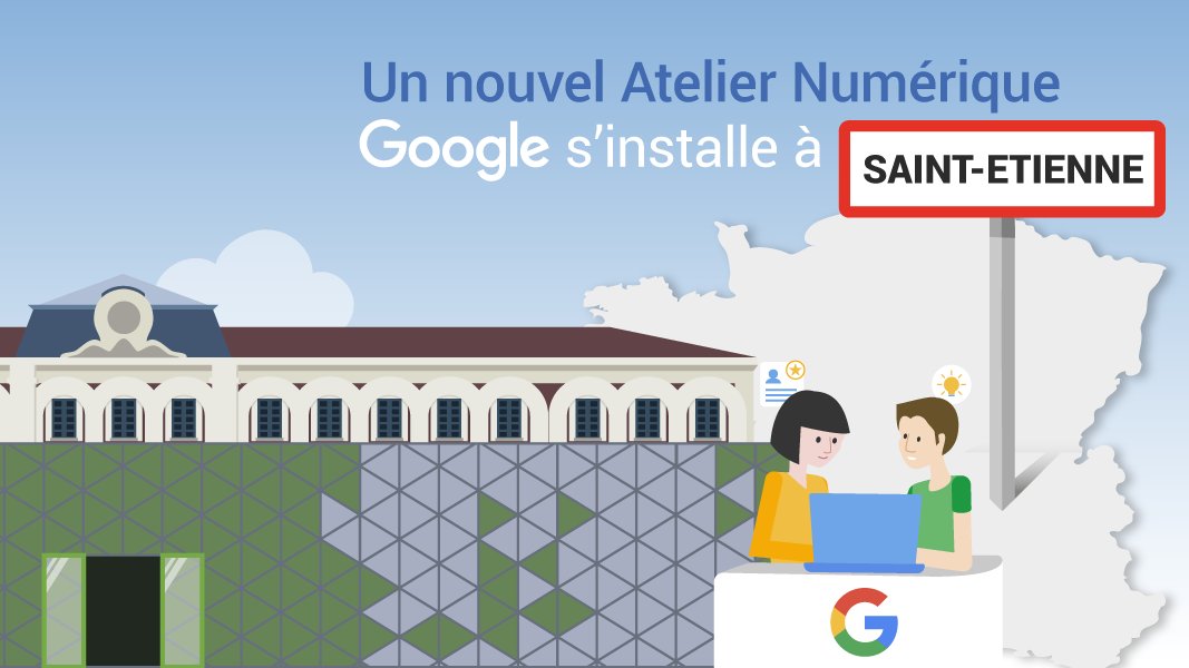 SebMissoffe's tweet photo. C'est officiel! Nous ouvrirons l'an prochain des #AteliersGoogle à @Montpellier3m @Grand_Nancy @saint_etienne_ ! Avec nos partenaires publics et privés nous proposerons des formations gratuites et ouvertes à tous pour apprendre à mieux maîtriser les outils numériques. ✔️🤝🖥️📱🚀 https://t.co/T5rD6rv0rT