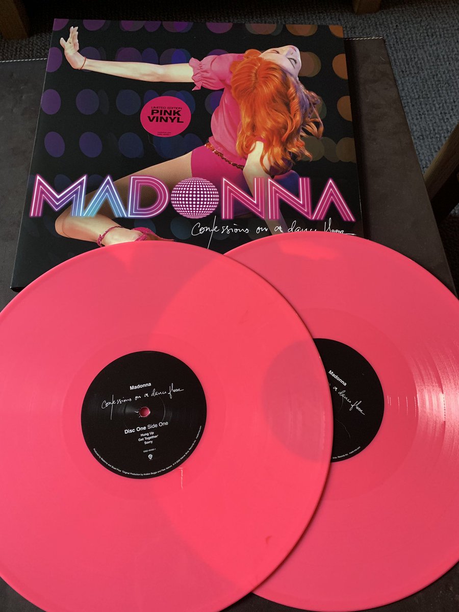 Thank you @95shakti95 it’s arrived, @Madonna Limited Edition pink vinyl of Confessions on a Dance Floor! #madonna #confessionsonadancefloor