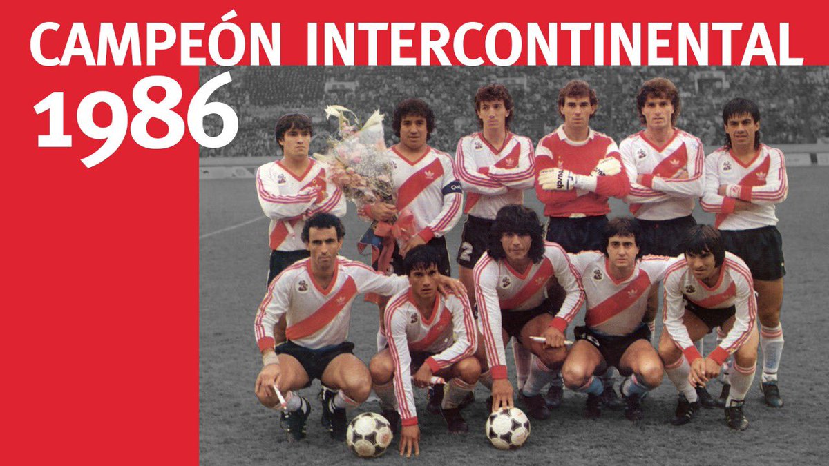 🔙 #Efemérides
🇦🇷 River 1 - Steaua Bucarest 0 🇷🇴
🏆 El 14 de diciembre de 1986, el Millonario conseguía la Copa Intercontinental en Japón ⚪️🔴⚪️
