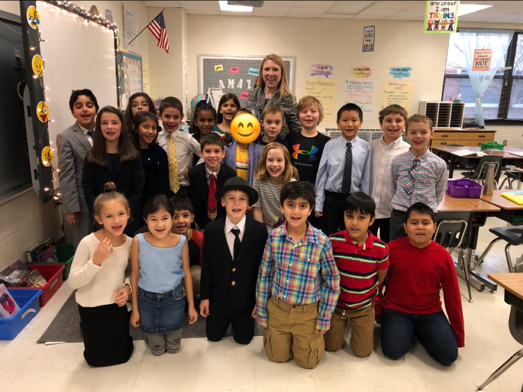 Dressed for success! Ready for our Snowman Factory interviews today! <a href="/Tolbert_ES/">Tolbert Elementary</a>