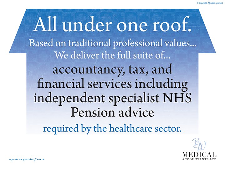 Are you making informed financial decisions? Changing your accountant is only a phone call away, and BW Medical make it easier than ever. Get in touch today for a free consultation with one of our experts. #Tax #PensionPlanning #FinancialAdvice #NHS
ow.ly/uPTV30mKNP5