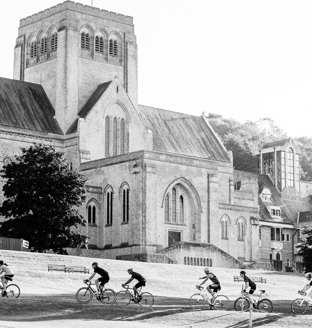 Struggle Moors150 &amp; 180 both finish at this awesome venue, Ampleforth Abbey. Pre-register now: ridethestruggle.us6.list-manage.com/subscribe?u=36…