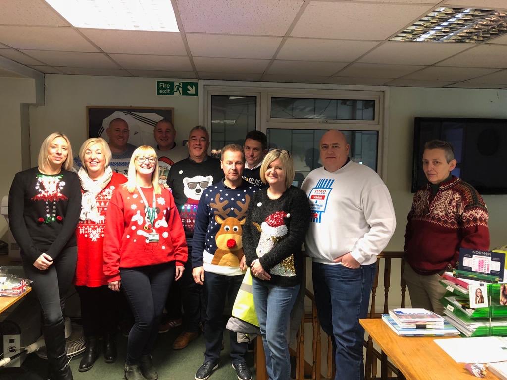 Save the Children Christmas Jumper Day at Schallenberg.  Woolly wishes from all the Schallenberg team #ChristmasJumper #felixstowe #schallenberg