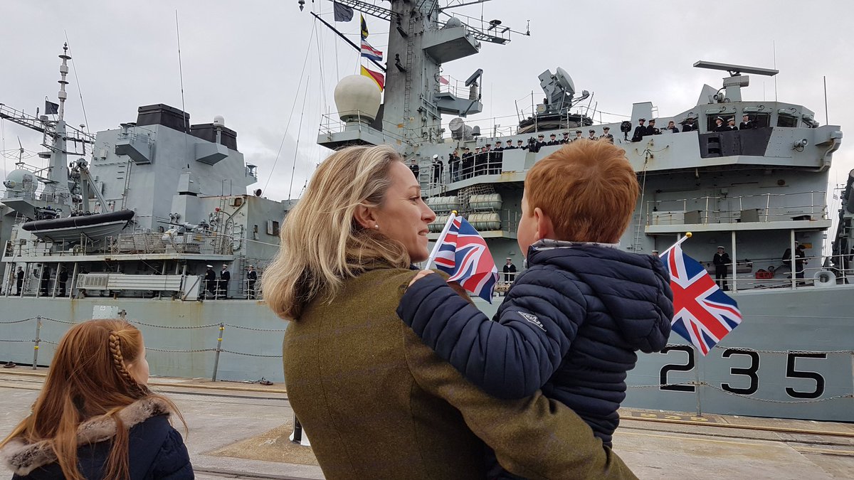 HMS Monmouth home at Devonport for Christmas. See <a href="/BBCSpotlight/">BBC South West</a> tonight for lovely scenes of families reunited.