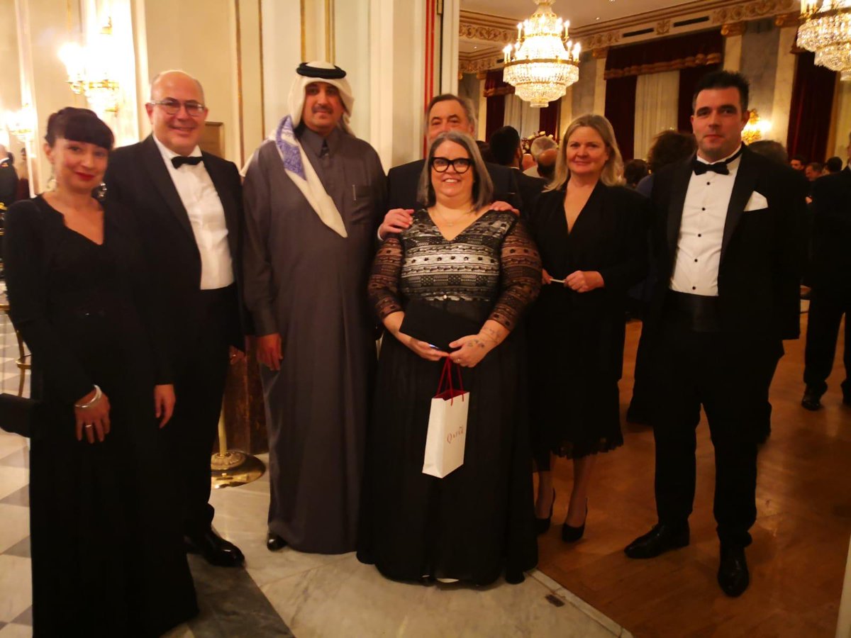 ABO_corsi's tweet photo. Parte dello staff di ABO, con alcuni collaboratori, alla festa organizzata dall'Ambasciata del Qatar in Italia, in occasione del “National Day”
Ringraziamo Sua Eccellenza Abdulaziz Bin Ahmed Al Malki Al Juhani per il gentile invito.
#abo #abopportunity #qatar #nationalday #export https://t.co/3uJwoFwxRN