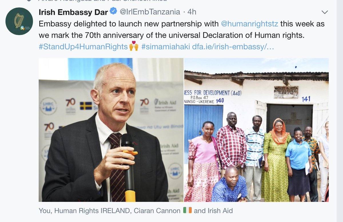 humanrightstz's tweet image. We would like to express our gratitude to the @IrlEmbTanzania for their commitment to support our cause to protect and promote human rights in Tanzania. 
It is with partners such as you that we can attain a Just and Equitable and Equitable Society. 
bit.ly/2QQdmBr