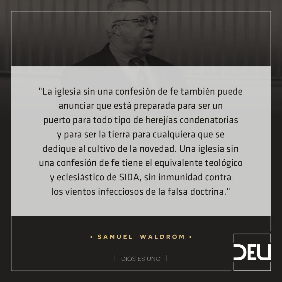 diosesuno_deu's tweet photo. "La iglesia sin una confesión de fe también puede anunciar que está preparada para ser un puerto para todo tipo de herejías condenatorias y para ser la tierra para...

—Samuel Waldron

#DIOSESUNO18 #DIOSESUNO_DEU #SamuelEWaldron

https://t.co/Vpg5em83Jd

https://t.co/AvZPII2Nqk https://t.co/IgDtG4dDl5