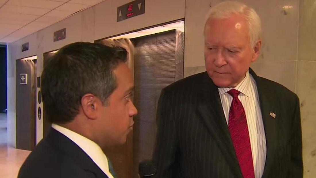 Republican Sen. Orrin Hatch says he regrets telling CNN "I don't care" when asked about Trump being implicated in crimes by Michael Cohen https://cnn.it/2SMv99V