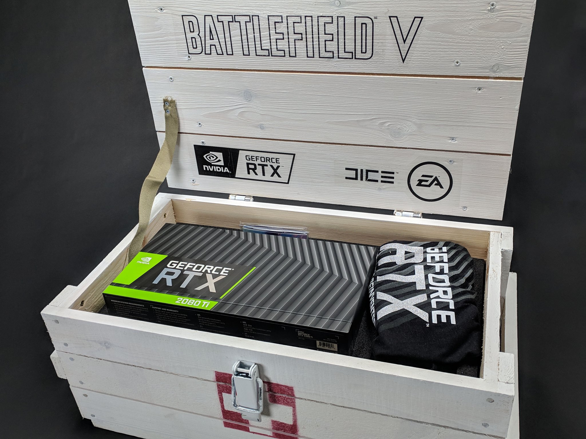 Levelcap Sanitater Big Thanks To Nvidiageforce For Sending Me This Medical Crate Inside Was A Geforce Rtx 80 Ti And A Copy Of Bfv I Ve Got Some Rtx Gameplay In The Works To Show Off What This Thing Can Do So Stay Tuned Levelcap Sanitater Big Thanks To Nvidiageforce For Sending Me This Medical Crate Inside Was A Geforce Rtx 80 Ti And A Copy Of Bfv I Ve Got Some Rtx Gameplay In The Works To Show Off What This Thing Can Do So Stay Tuned
