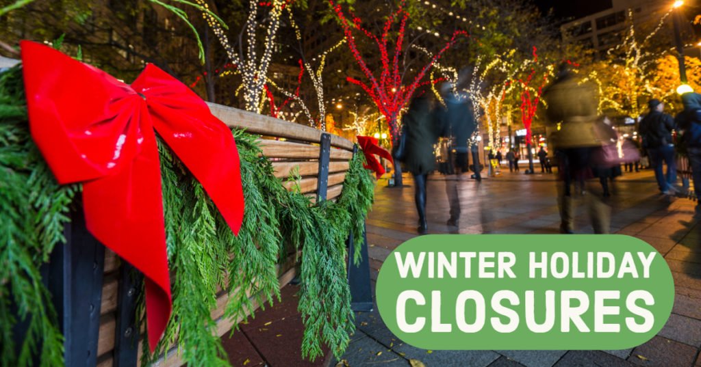 SeattleParks's tweet photo. Please check our schedule of closures to ensure happy recreation through the holiday season!
https://t.co/orp2PehT0l https://t.co/pQ8jJuuSis