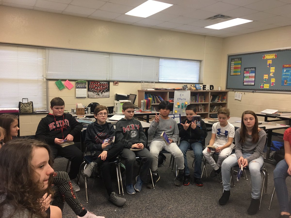 My students ROCKED a Socratic seminar today!!! <a href="/cvmsrams/">Cleveland MS</a>