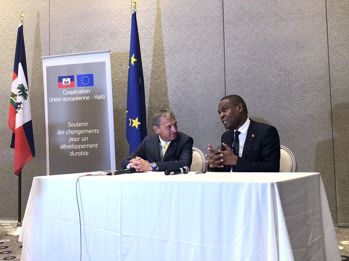 jeanhenryceant's tweet photo. Je viens de lancer le programme #Urbayiti . Financé par l’Union européenne,Urbayiti est un modèle proposé aux collectivités territoriales, aux associations de la société civile en matière de réussite politique,c’est-à-dire d’organisation de la cité pour le bien-être des citoyens. https://t.co/LFvh708xT8