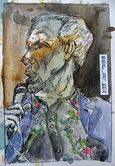 NiKo_ART_GER's tweet photo. Some more stragglers for #portraitnovember 07 - 11/30
#HughLaurie #HermanMatthews #DavidPiltch #musicians
#drawing #sketch #illustration #ink #watercolour https://t.co/aw57g3m6aa