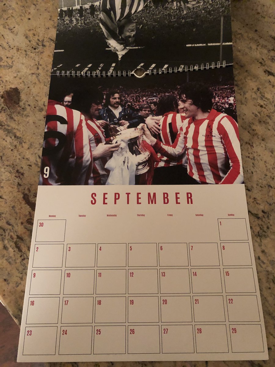 We’ve just taken stock of these stunningly beautiful calendars, which will be on sale for only £4 each, you can’t add one of these as stocking filler or even one for yourself. #History #Memories #SAFC