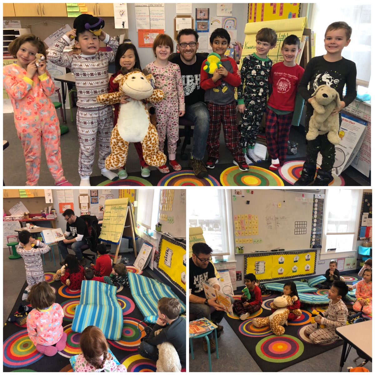 mrspeisel's tweet photo. Pajama day calls for getting cozy, snuggling a beloved stuffed animal, and a great story or two from a special guest reader! @MPHSchool @mphMTShistory https://t.co/cYEsmCGkQM