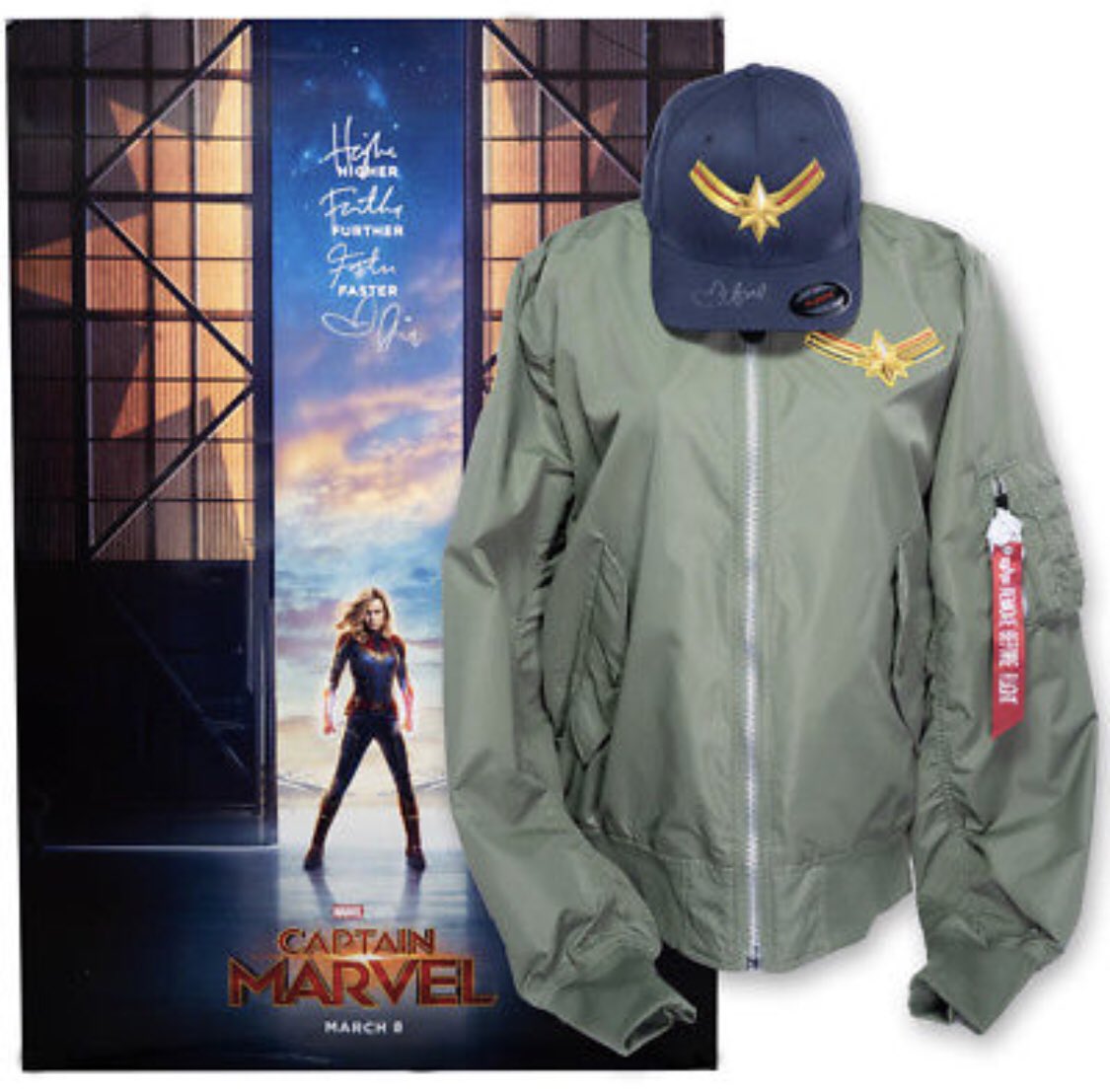 REMINDER TO ALL #MARVEL FANS: only 5 days left to bid on a one of a kind #CaptainMarvel package on @ebay. 100% of proceeds benefit @TIMESUPLDF! Head to ebay.com/timesup to check out everything included in the package and bid today. #ebayforcharity
