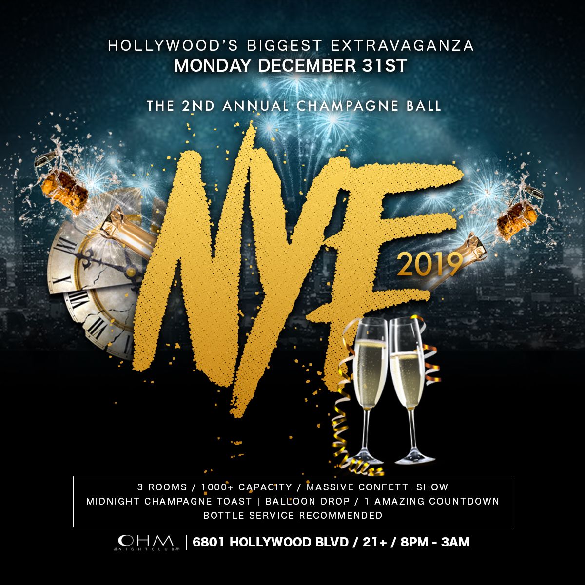 Ring in the new year with the #OHMies at #OhmNightclub's 2nd Annual Champagne Ball!
buff.ly/2BmimDY