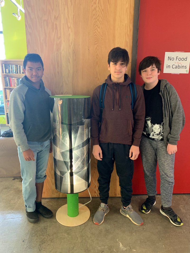 ElementOMS's tweet photo. We received our amazing creation from @Re4mOttawa The lamp was designed by Hadi, Simon and Kai at a previous AWOL session.
It makes a fantastic addition to our space AND the lamp is built with eco-friendly material!
#supportlocalbusiness #RecyclingDesignFirm #proudofourstudents https://t.co/P8derHfBor