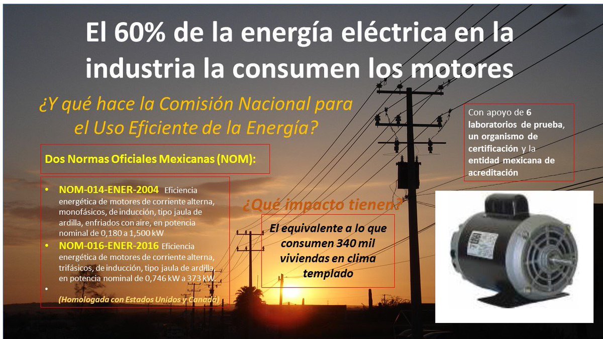 Nos reporta <a href="/AntonioMunoz1/">Antonio Munoz</a> que, como resultado de la Red de Aprendizaje promovida por #ICAProcobre se han cambiado 1,160 motores eléctricos con ahorro anual de $38.8 millones/año <a href="/CONUEE_mx/">CONUEE_mx</a> <a href="/SENER_mx/">SENER México</a> <a href="/rocionahle/">Rocío Nahle</a> @PRONASGEn <a href="/canamemx/">CANAME</a>