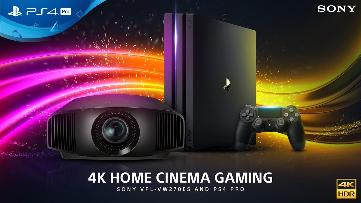 PlayStation UK on Twitter: "RT for chance to win the super-charged PS4 and a stunning 4K projector. T&amp;Cs: https://t.co/6h8HsTIgtb Find out more the 4K 60fps VPL-VW270ES here: https://t.co/He2Bs1OUSM