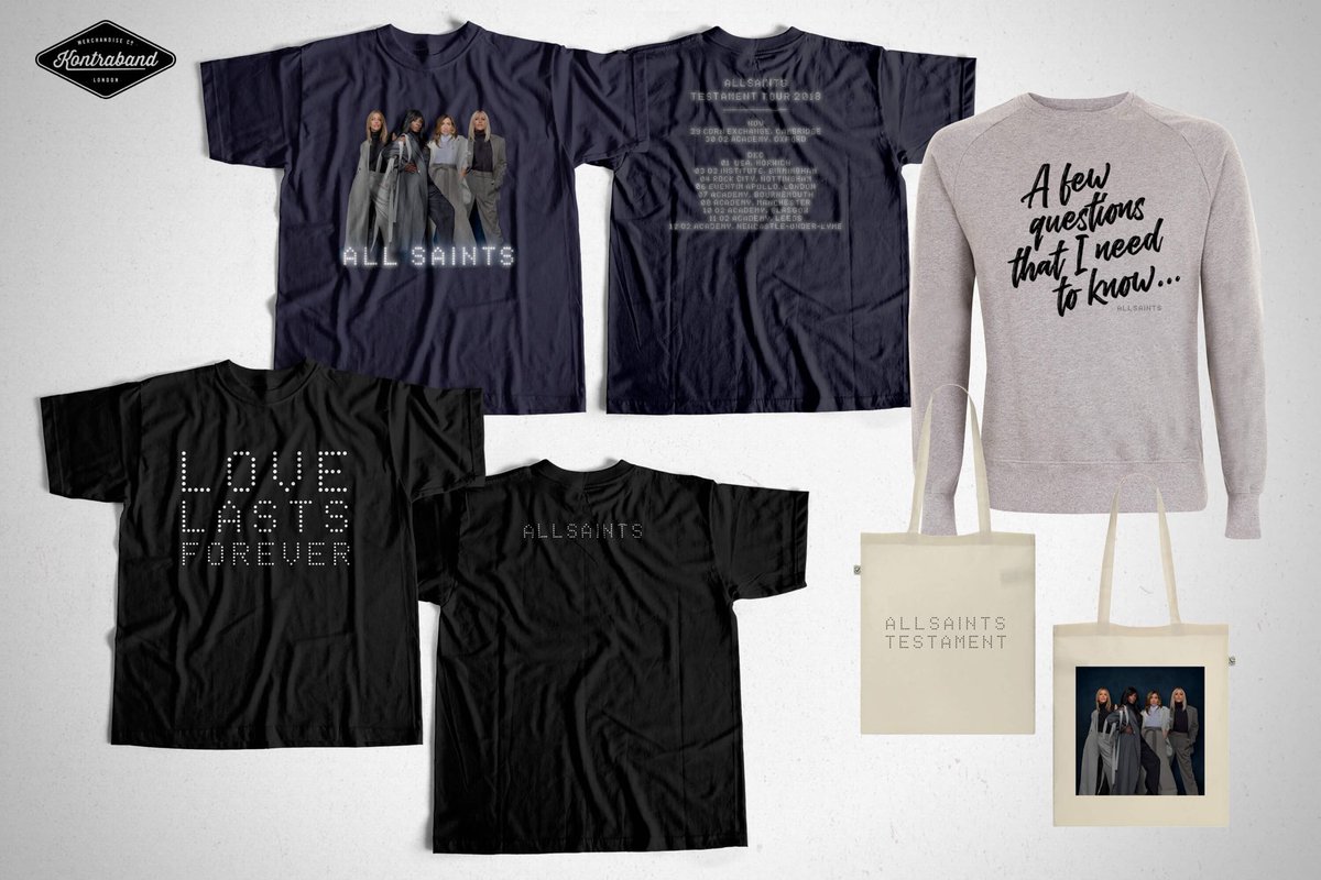 AllSaintsOffic's tweet photo. Missed out on #TestamentTour merch? Get your hands on one of our ‘A few questions that I need to know...’ sweatshirts and loads more in our brand-new merch shop: https://t.co/iK8Gpa4upD https://t.co/u6pFrqnuZy