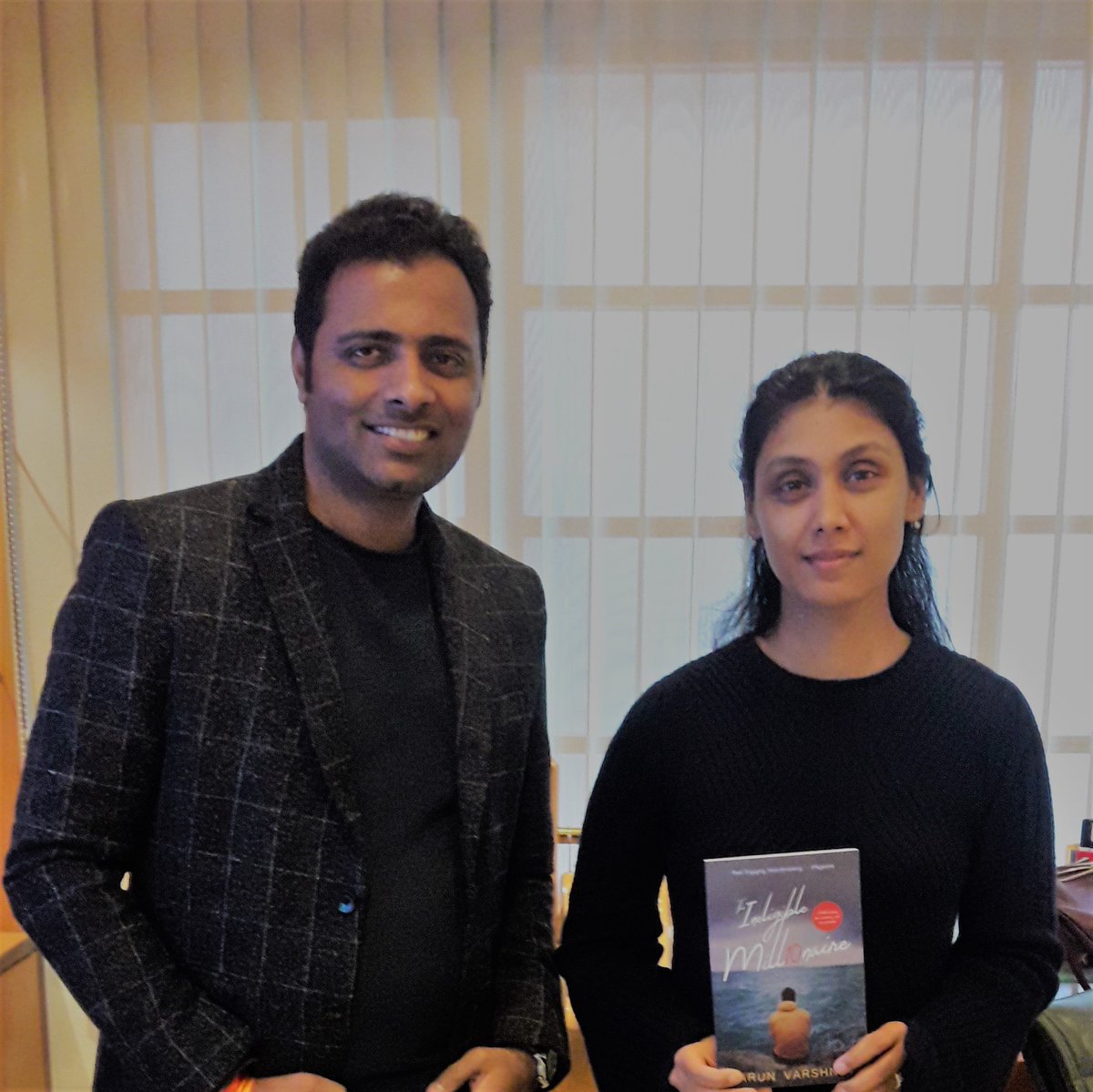 tarunvarshney_'s tweet photo. When the world's most powerful woman (Forbes 2018, #51), Roshni Nadar Malhotra, appreciates your work, you're like...😇

Had a wonderful meeting, such a nice human being!

#RoshniNadarMalhotra #Forbes2018 #WorldMostPowerfulWomen 
#TarunVarshney #TheIneligibleMillionaire https://t.co/ihYzq66pVn