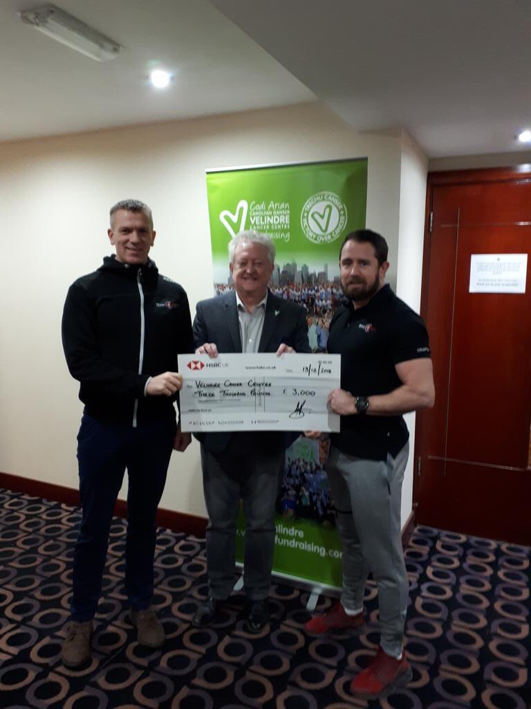 Thrilled to present <a href="/Velindre/">Velindre Cancer Charity</a> with a cheque today from the <a href="/CrancCyclesport/">Cranc Cyclesport</a> Sportive fundraiser  earlier this year. 
Thank you to all participants &amp; sponsors!