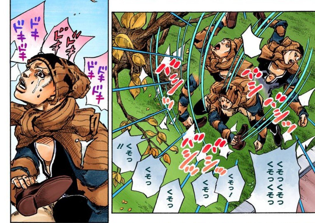 O Xrhsths 斬theザーン Sto Twitter 大年寺山愛唱って見た目と呼吸に反応する能力が似てると思ったけどくそくそもするからやっぱり一巡後のナランチャなのかな もしかして夜露はブチャラティで田最環はペッシでアーバンゲリラがセッコでdr羽がチョコラータ