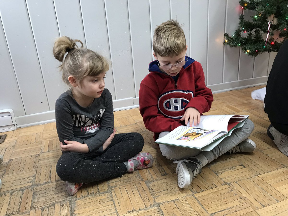Lamothesfive's tweet photo. The Edgewater Bookworms has a fun morning sharing a snack &amp; reading with the children at the daycare up the road! We are hoping to also arrange a springtime visit this year! @lbpsb #deeplearning https://t.co/62cPoHlS7u