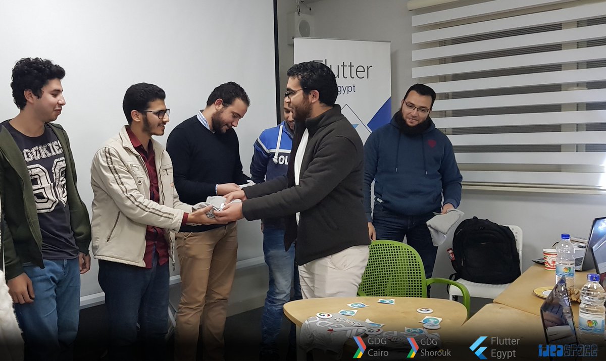 GDGCairo's tweet photo. Congratulations for the winners of the Flutter challenge 🎉🎊
Thanks for all the attendees for their great efforts, keep it up! 🙌😍
#flutterextended @flutterio https://t.co/06cesOQjJp