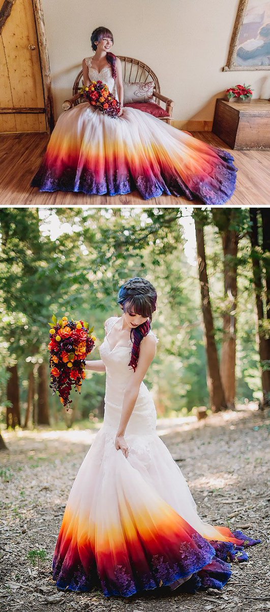 philaweddings's tweet image. Friday Fashion - Wedding Dress Idea - Make your dress your own - Tie-dye - Personalization 
#fridayfollow #brides #bride2019 #weddingtrend #personalizaiton #diybrides #tiedye #dresses #weddinghour #weddingchat