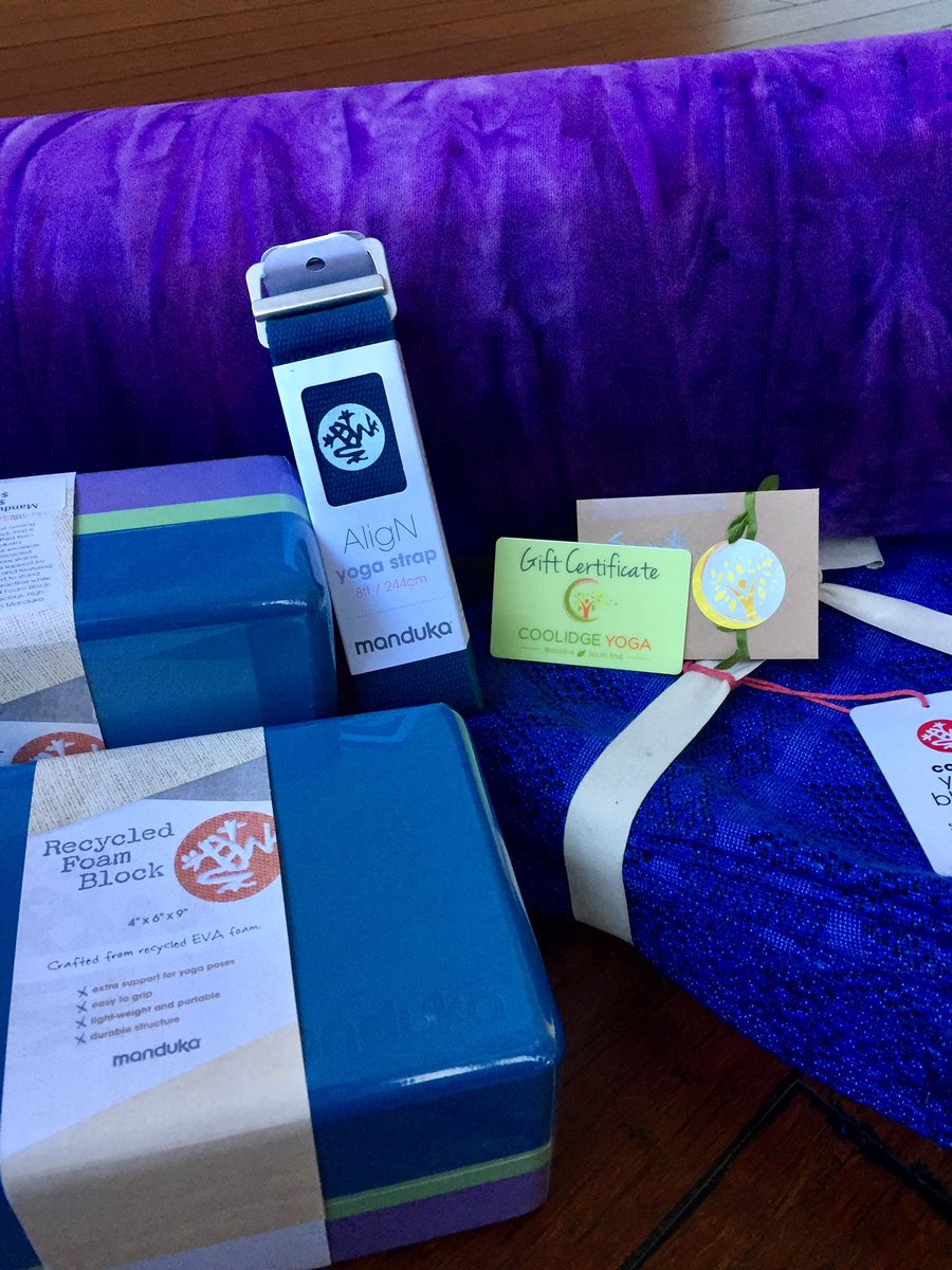 coolidgeyoga's tweet photo. New on the blog, "Take Coolidge Yoga Home for the Holidays!" Get gift ideas for the yogis on your list and then head to the studio for the Holiday Bundle Sale! Buy 3 save 20% buy 4 save 30%! 
#feelgooddogood #coolidgeyoga #holidaysale 
https://t.co/Q0vSCDtb3G https://t.co/1f0H9iRuEv