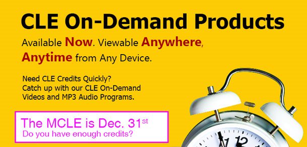 The #MCLE deadline is December 31. Do you have enough credits?????? #CLE #njatty #lawyers ow.ly/Hma530mYLeD