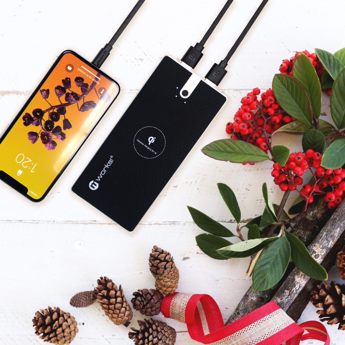 mworks_products's tweet photo. Give the gift of true portable power with the mPOWER! 8K Wireless Charging Portable Powerbank! Get yours today - https://t.co/qi8fDc1fVL
#mworks #power #holidays #mobile #cell #tech #best #charger #style #picoftheday #trend #essential #qi #product #travel #december #cool #xmas https://t.co/9bZeOmfJNe