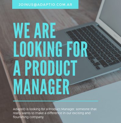 adaptio_ar's tweet image. AdaptIO is looking for a Product Manager, someone that really wants to make a difference in our exciting and flourishing company. We want someone that really understand the business, the global opportunities in the Internet of Things area.

joinus@adaptio.com.ar