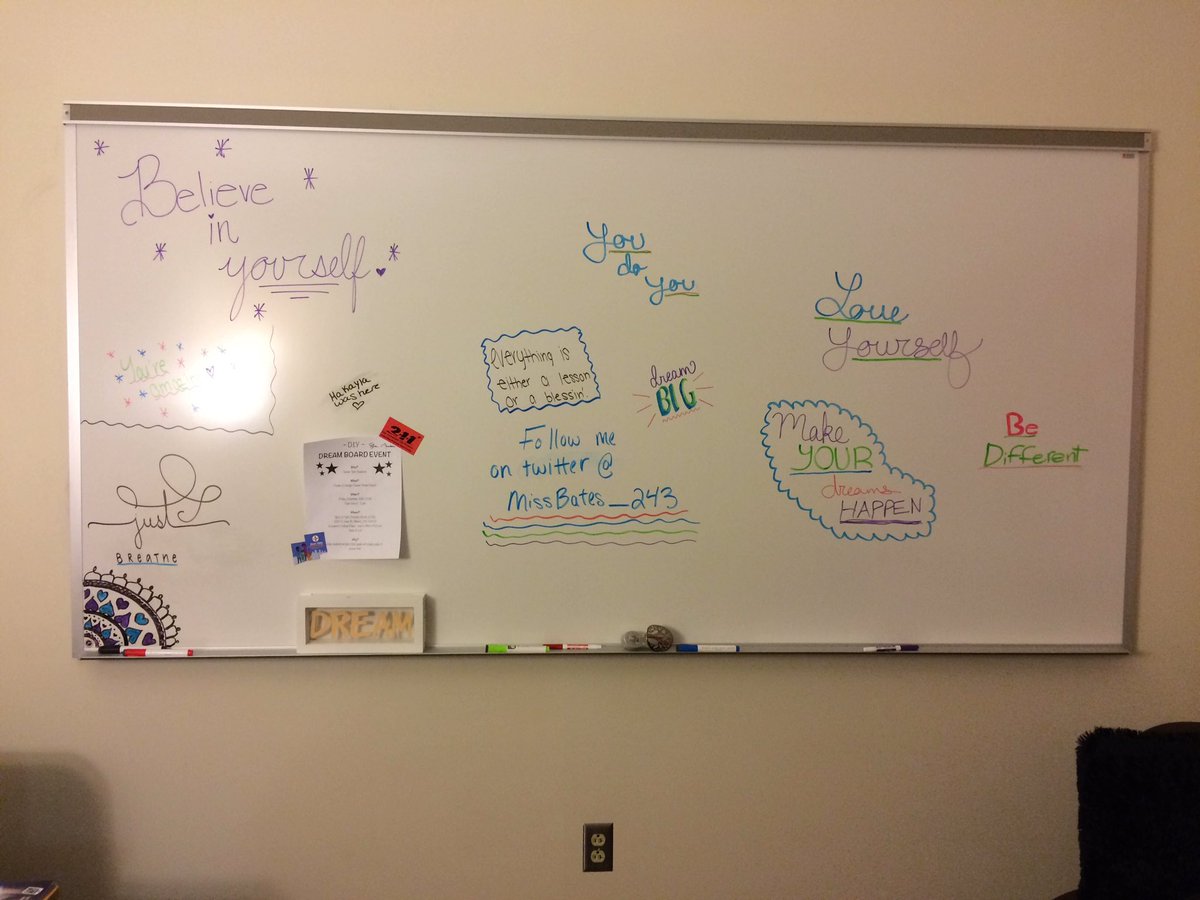 MissBates_243's tweet photo. Loving the student additions to my white board!! Stop by sometime next week to add a positive message! ❤️ #RepThatA! https://t.co/4evF8Q74MA