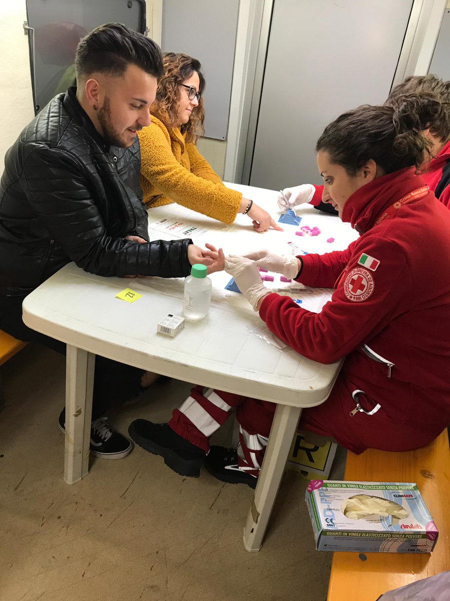 crocerossa's tweet photo. Prosegue il lavoro dei volontari della #CroceRossa per la campagna nazionale #MeetTestTreat. Ieri Pisa, oggi Caianello e nei prossimi giorni test rapidi, gratuiti e anonimi per Hiv e HCV a Udine, Monfalcone, Palmanova, Gorizia, Trieste, Parma e San Benedetto del Tronto. https://t.co/bPC3Nz6vBm