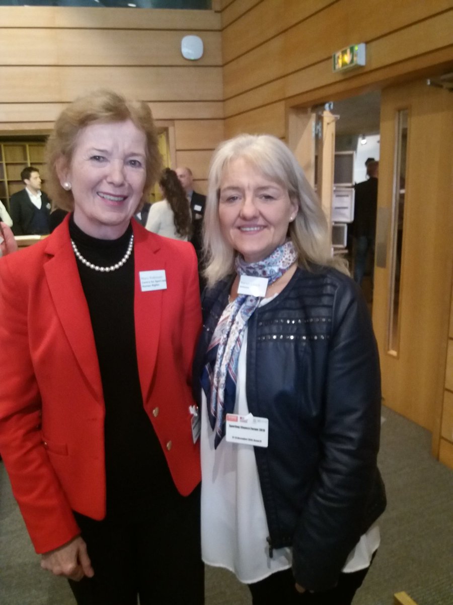 karenmleach's tweet photo. Thank you @SportandRights & @ihrb inviting me to speak, hearing my #voice @UNESCO, proud to meet Mary Robinson. Action speaks louder than words, WE must all work to prevent any form of abuse. Break the Silence #HumanRights #SportandRights #SCF2018 https://t.co/tKIJf5uadA