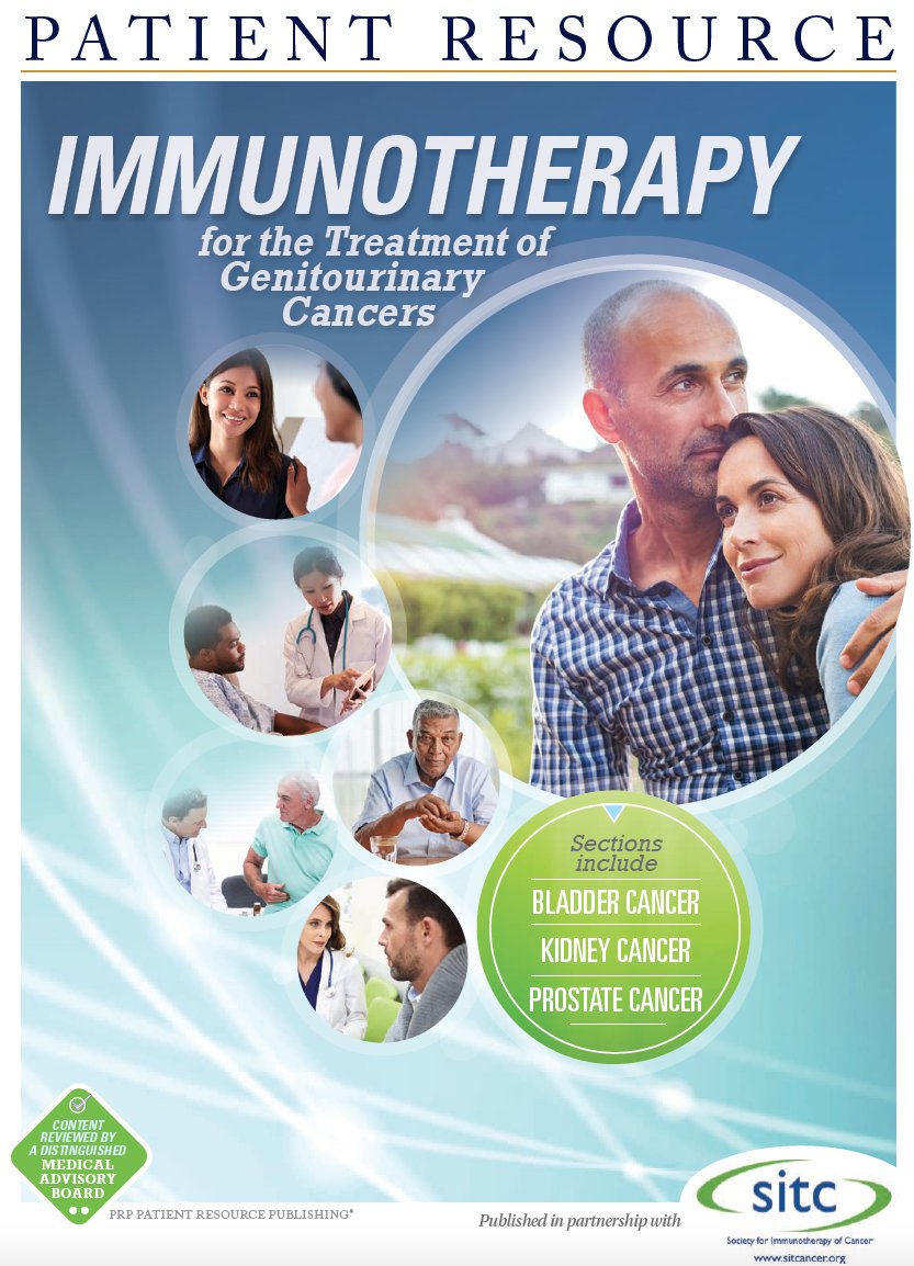 An excellent resource from Society for Immunotherapy of Cancer (SITC) Immunotherapy for the Treatment of Genitourinary Cancers.  View the Patient Guide online at cifcf.org  #bladdercancer #clinicaltrials #immunotherapy #GenitourinaryCancers