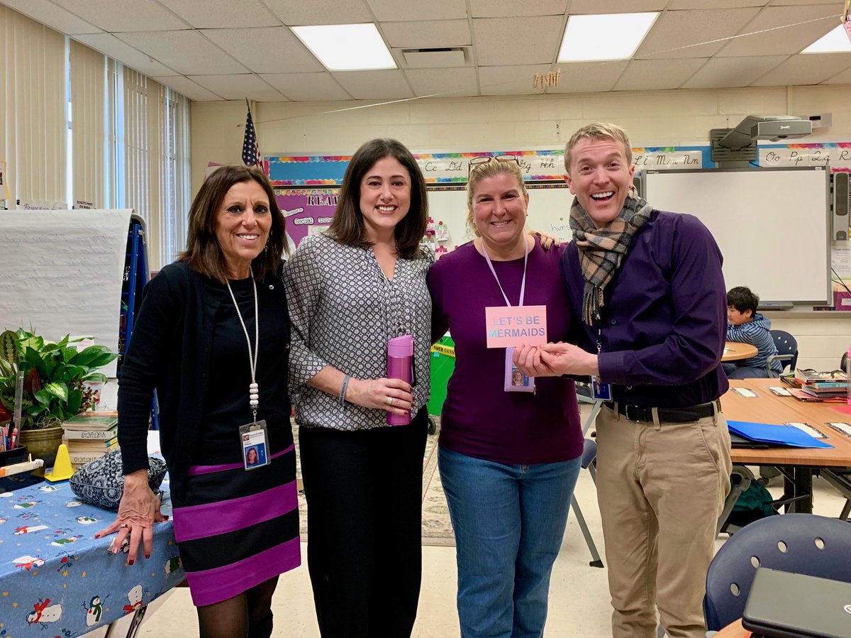 On Friday’s we wear purple! <a href="/IHeartDewey/">Paula Tozzi</a> #beartavernpride #greatminds