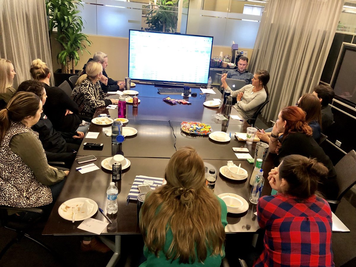 FrankieTijerina's tweet photo. #tmxmarketing Lunch & Learn! ๐๐๐ค๐๐ป๐บ๐ป๐คณ๐ป
@scottkublin teaching us about online traffic & analytics! #epic2019 #TMXFAMILY #GoogleAnalytics
@CarlyAnn311 @mzakary @agehle90 @jill_bisso @susan_lea @bldouglas23
@TMX_MaddieM @agehle90 https://t.co/fDgBNUgPKb
