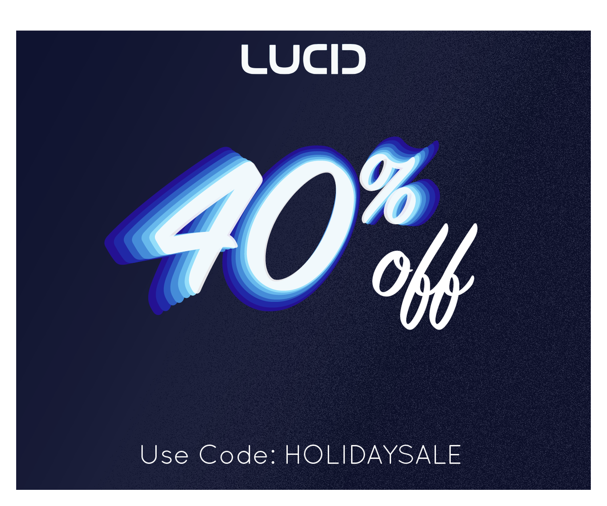 Starting today, 40% off all Lucidcam orders AND complimentary two-day shipping for domestic orders! This deal will be gone on December 16th at midnight and supply is limited so act fast! Use the code HOLIDAYSALE on our website: buff.ly/2S1kcRV
