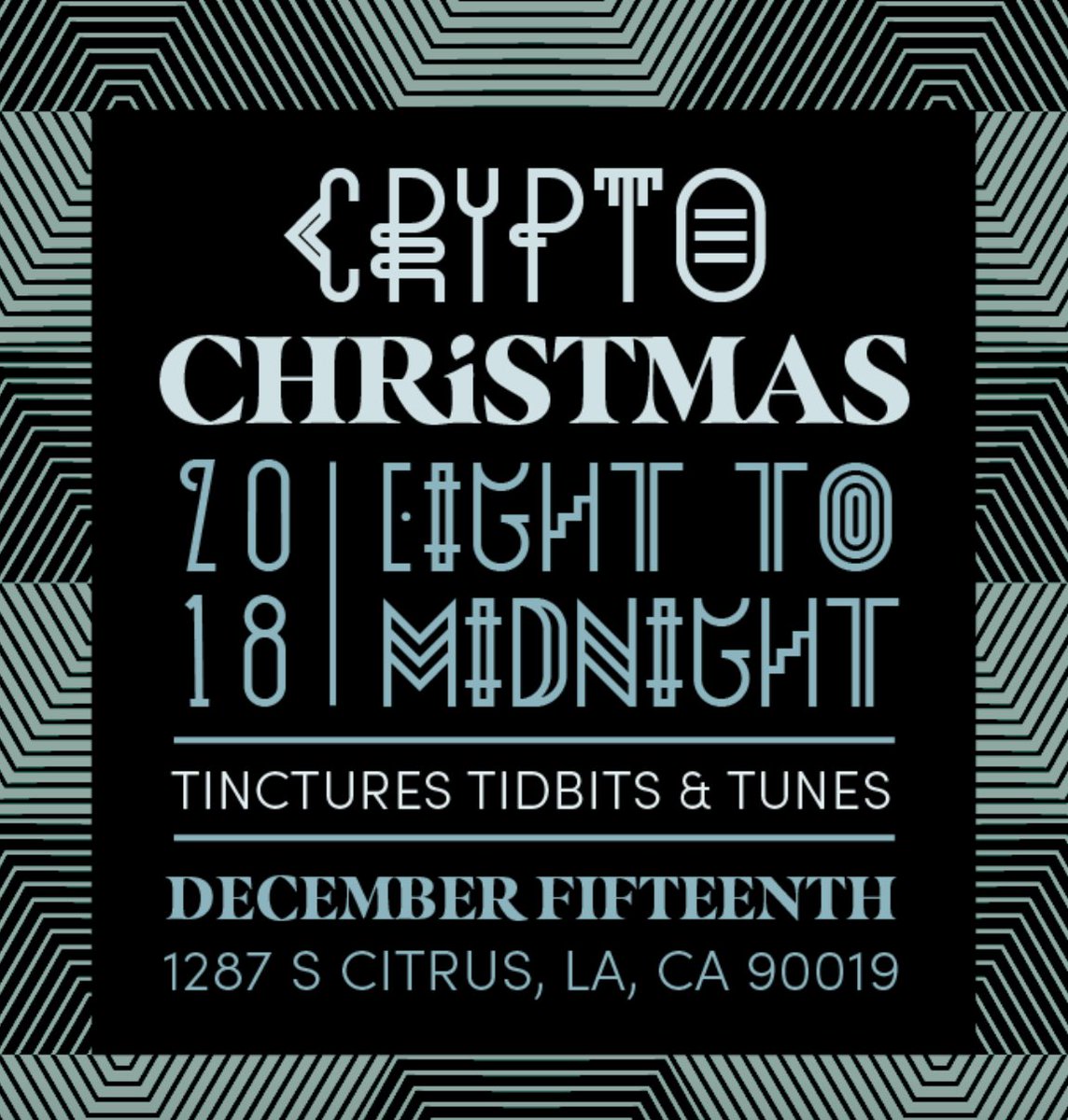 GBBCGiving's tweet image. TOMORROW! 

🌲Join us for #CryptoChristmas in Los Angeles 🎁 

Hosted by @_DApperNetwork and Allmost Studio! 

cryptochristmas.persona.co